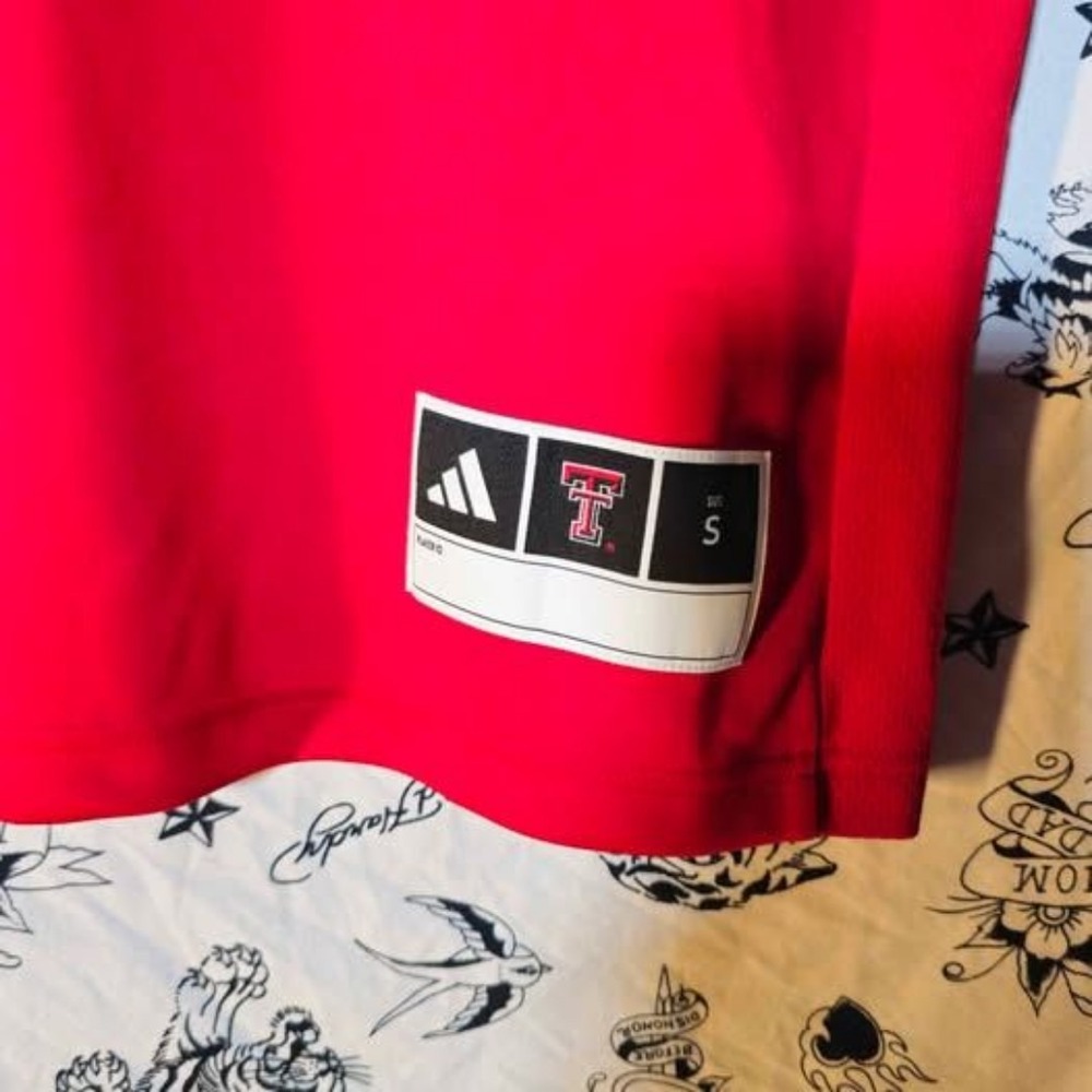 Adidas Texas Tech Red Raiders NIL Blank Nameplate Men's Football Jersey (Small) - Picture 3 of 6